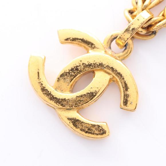 CHANEL Gold Logo Necklace - Picture 1 of 7